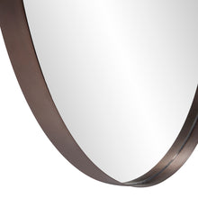 Load image into Gallery viewer, Steele Brass Round Mirror 36&quot;
