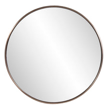 Load image into Gallery viewer, Copenhagen Round Brass Mirror 30&quot;
