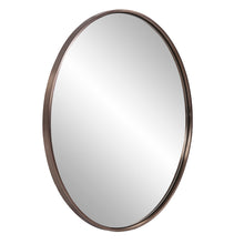 Load image into Gallery viewer, Copenhagen Round Brass Mirror 30&quot;
